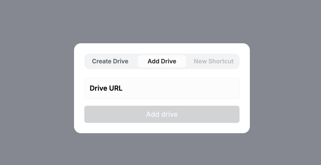 Create a new drive