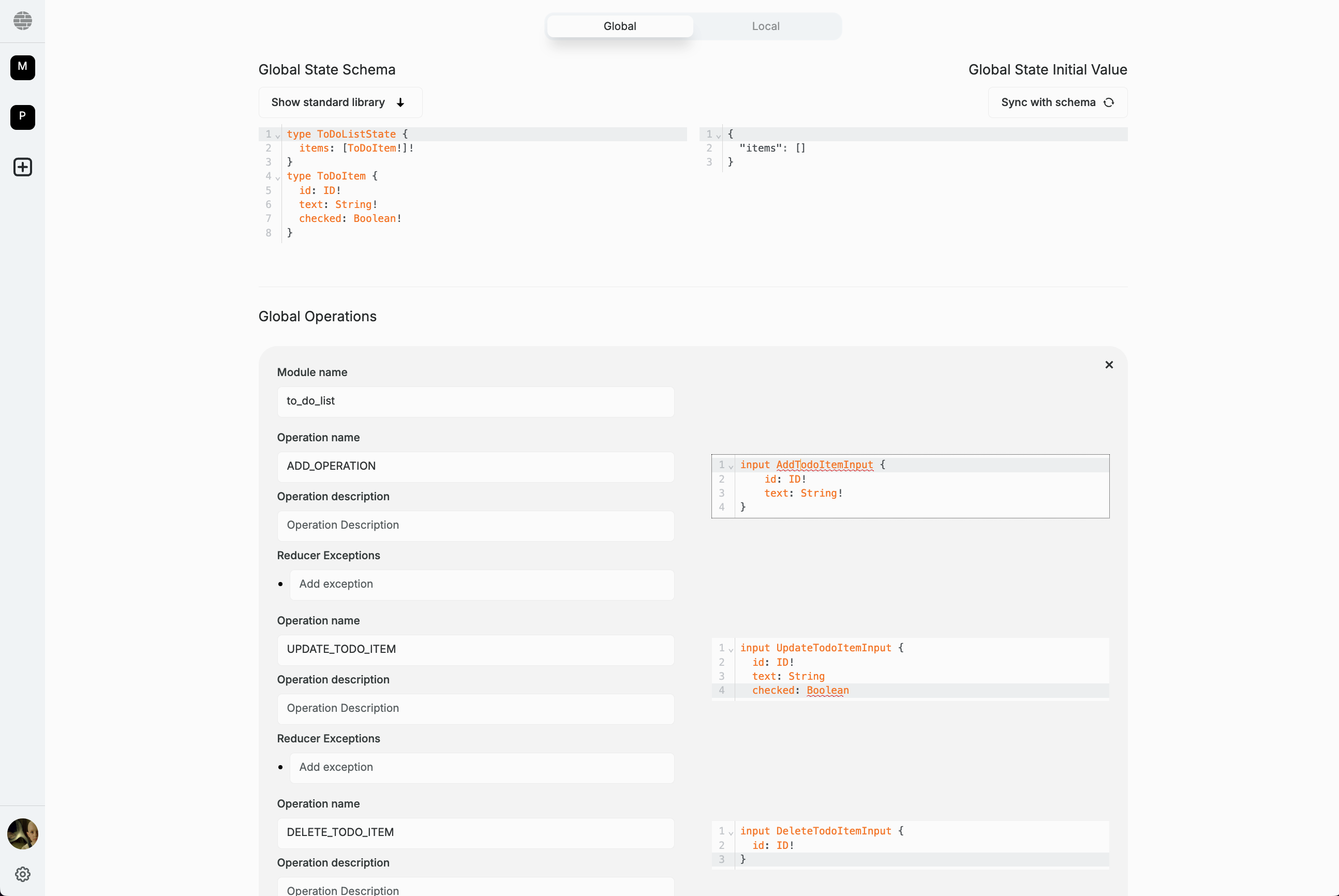 ToDoList Document Model