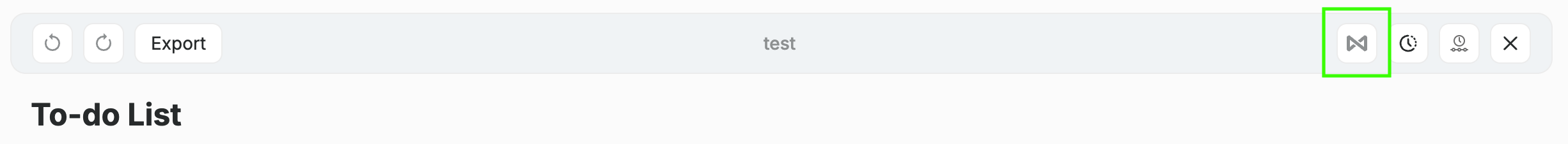 Switchboard button in document editor