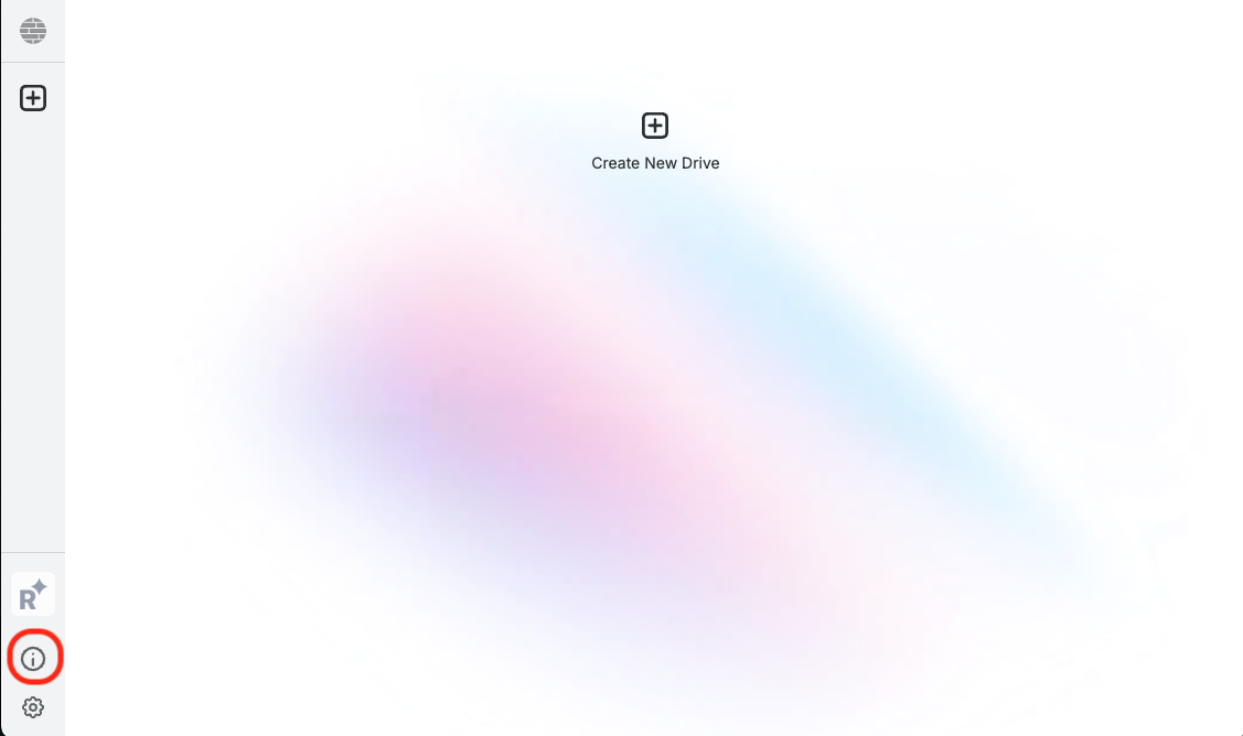 Inspector button in sidebar